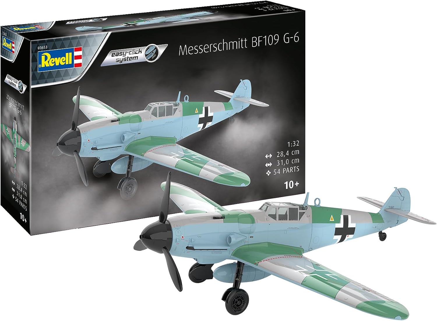 Сглобяем модел Messerschmitt Bf109 G-6 Easy-Click, 54 части