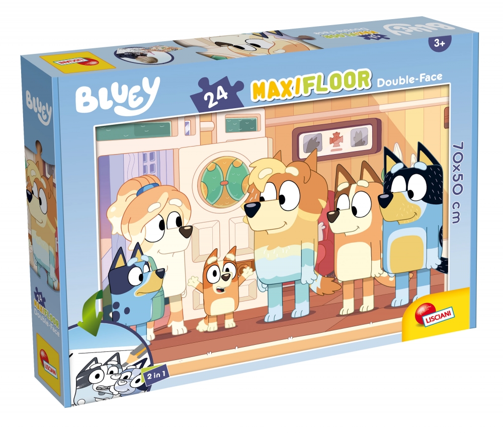 Παζλ, Lisciani, Bluey, Παζλ διπλής όψης 24 τεμαχίων