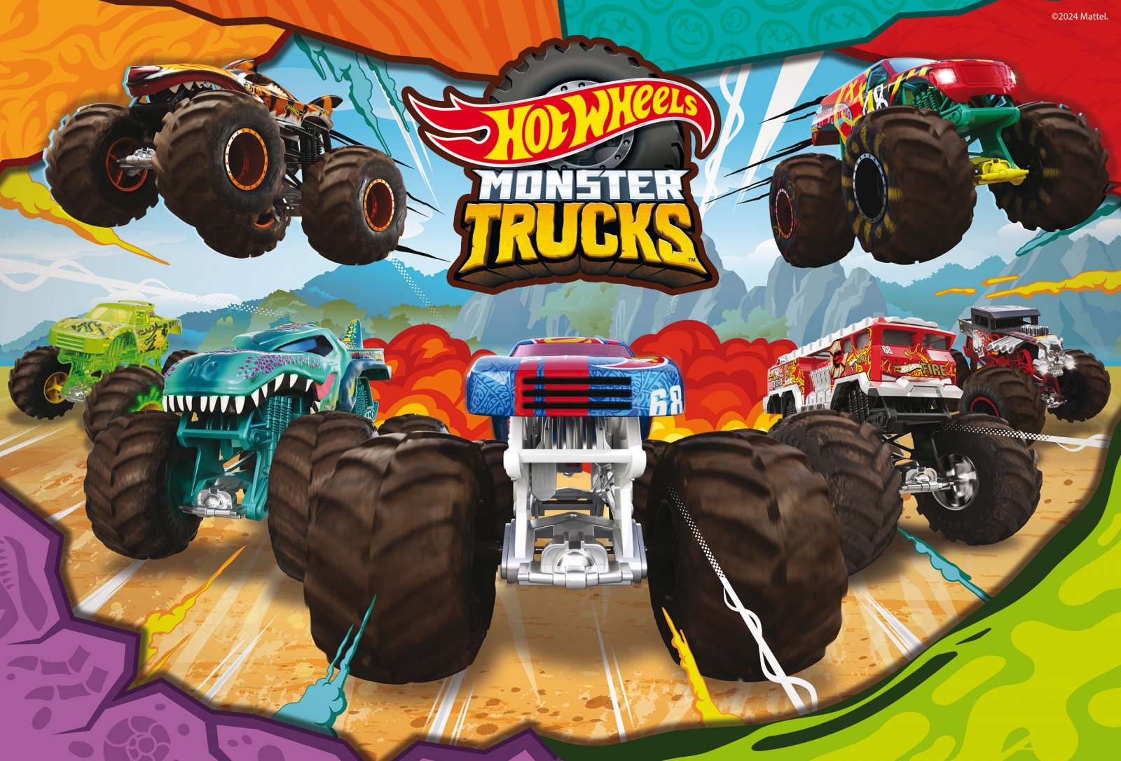 Παζλ, Lisciani, Hot Wheels, 2 x 60 τεμάχια