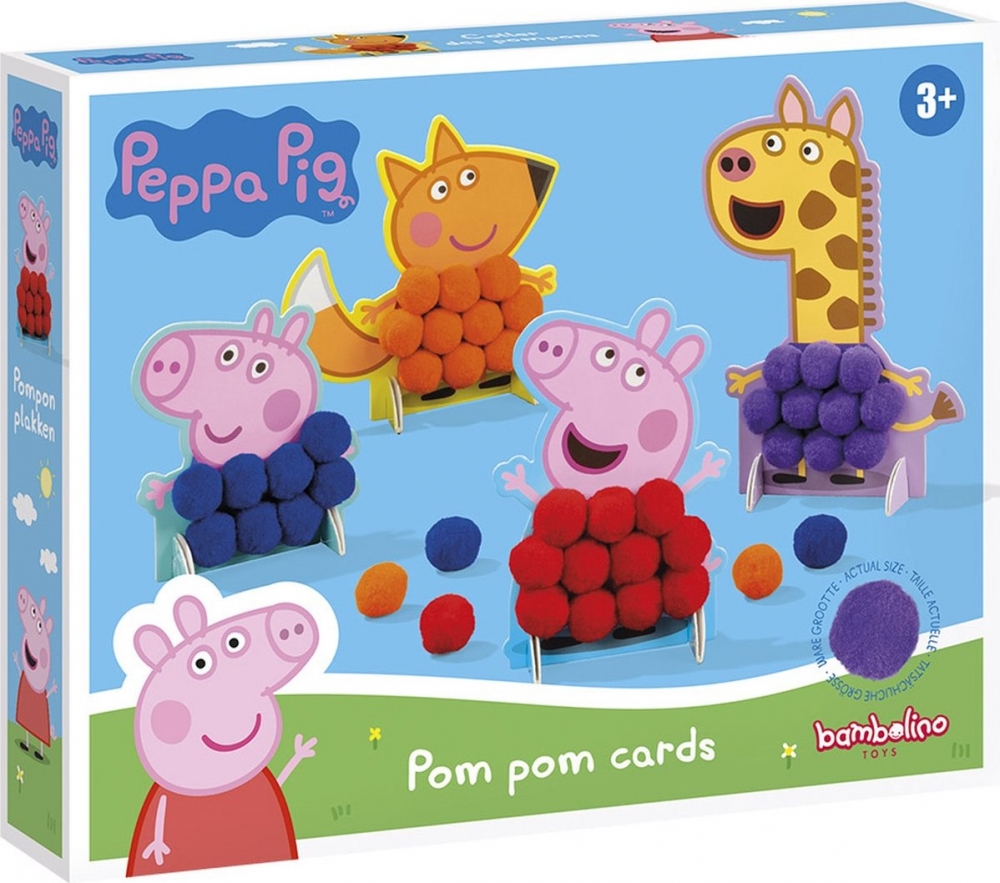 Δημιουργικό σετ, Totum, Peppa Pig, Διακόσμηση με πομπόν