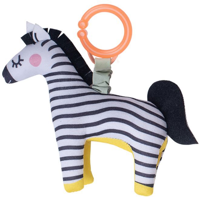 Βρεφική μαλακή κουδουνίστρα Zebra, 17 cm