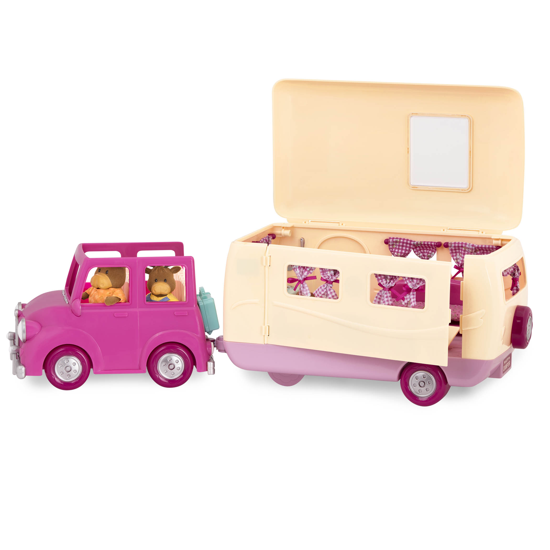 Li'l Woodzeez - Cars with Caravan Playset