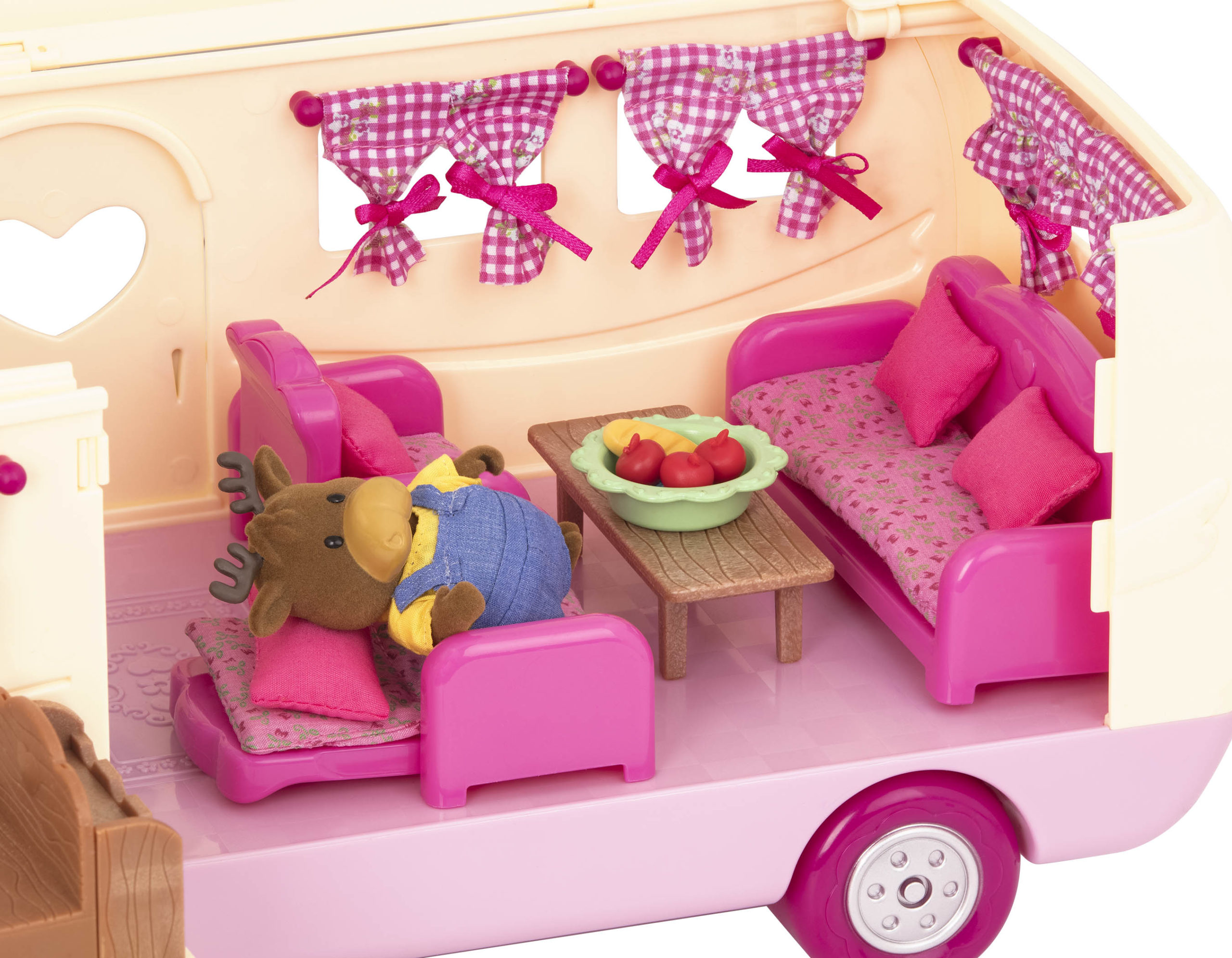 Li'l Woodzeez - Cars with Caravan Playset