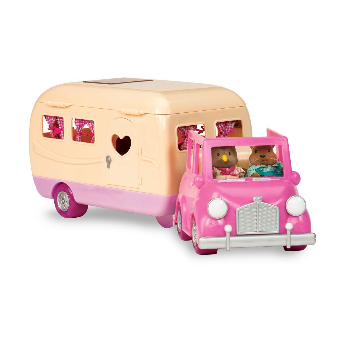 Li'l Woodzeez - Cars with Caravan Playset