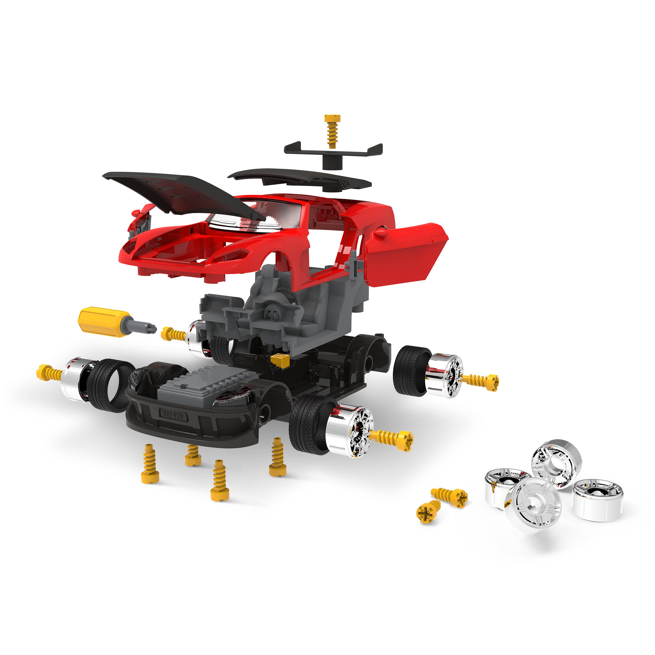 Κατασκευή σπορ αυτοκινήτου με ήχο και φως