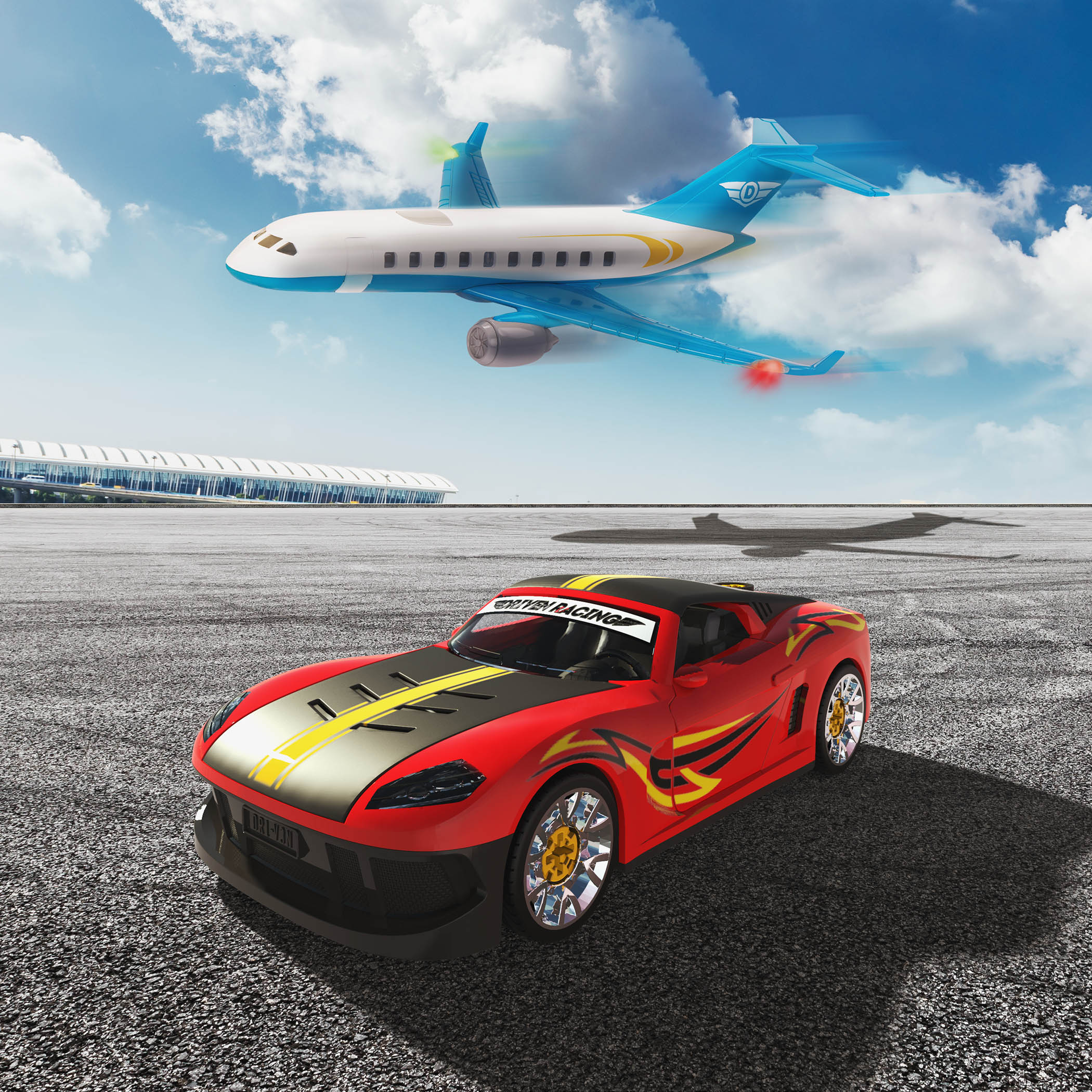 Κατασκευή σπορ αυτοκινήτου με ήχο και φως