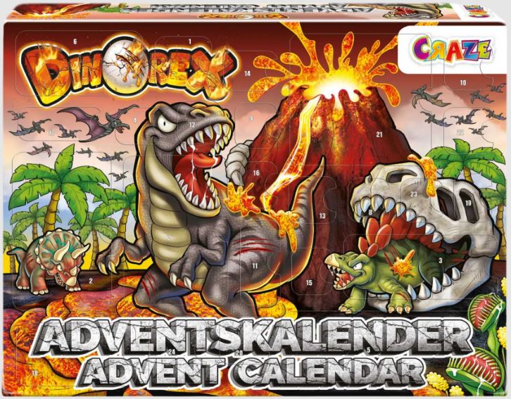 Χριστουγεννιάτικο Ημερολόγιο Advent, Craze, Δεινόσαυρος, 24 τεμάχια