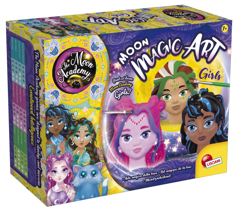 Δημιουργικό κιτ, Lisciani, DIY γύψινες φιγούρες κοριτσιών για χρωματισμό και διακόσμηση