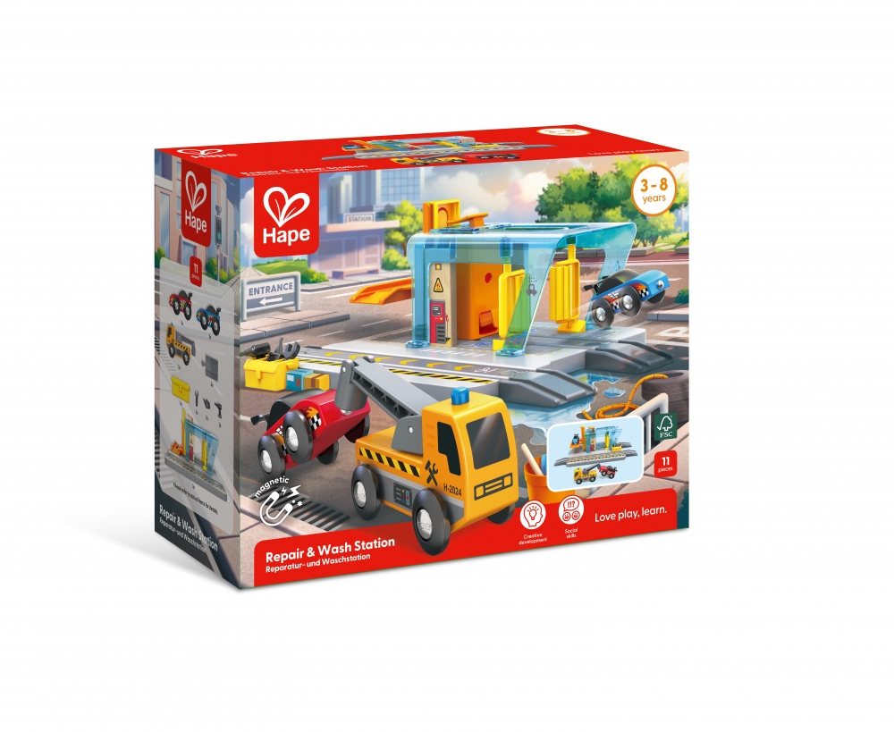 Σετ σιδηροδρομικών υπηρεσιών, Hape, 11 τεμάχια