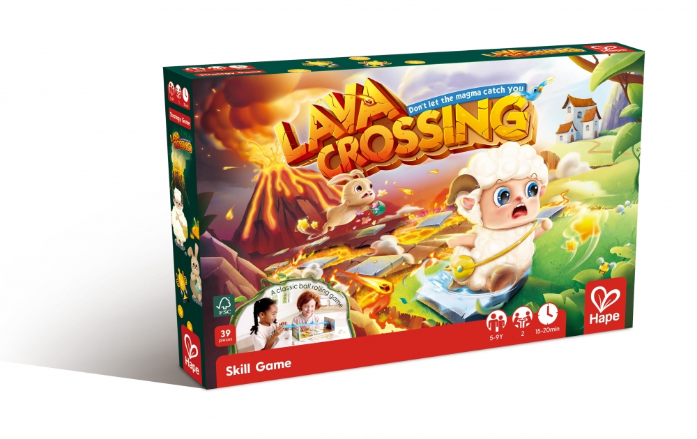 Επιτραπέζιο παιχνίδι, Hape, Cross the Lava, 2 σε 1