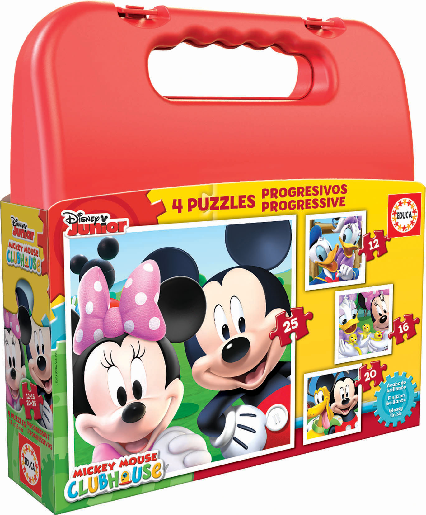 Mickey Mouse Club House - παζλ σε χαρτοφύλακα 12-16-20-25 τεμάχια