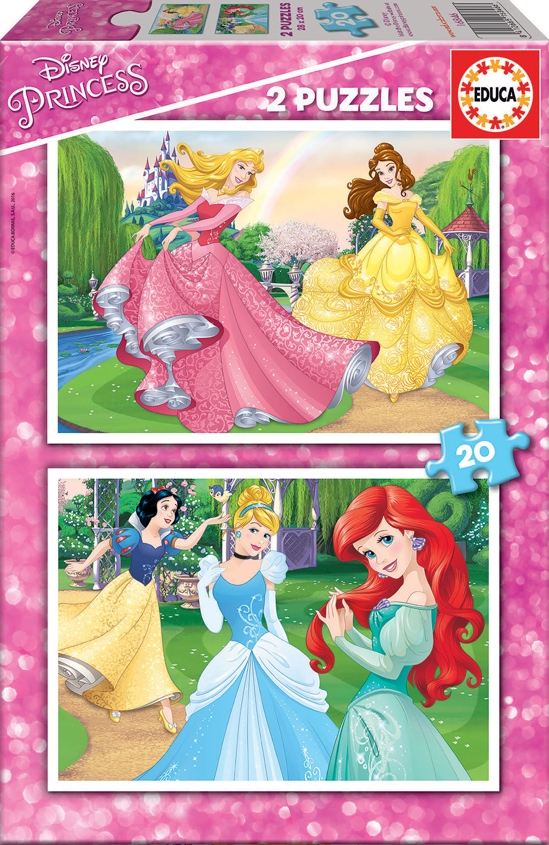 Πριγκίπισσες της Disney - παζλ 2x20 τεμαχίων