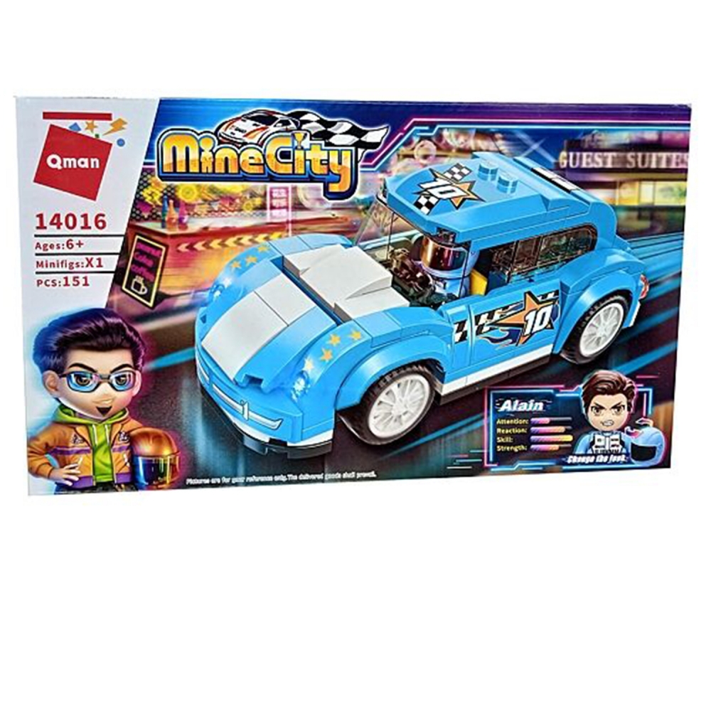 Constructor, Qman, MineCity, Fairy BTL-20 Car, 151 εξαρτήματα