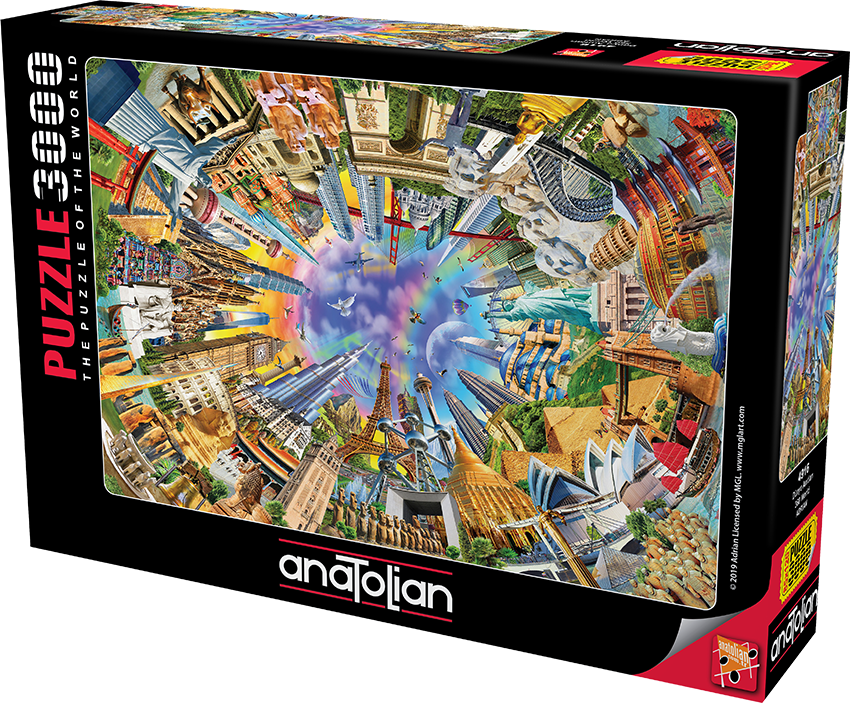 Παγκόσμια μνημεία - παζλ 3000 τεμαχίων