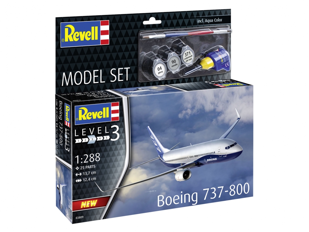 Μοντέλο συναρμολόγησης, Revell, Αεροπλάνο, Boeing 737-800, 25 μέρη