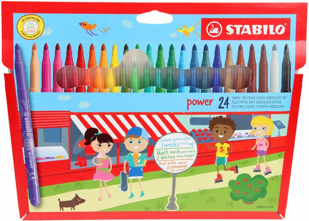 Σετ μαρκαδόρων, Stabilo, Power ST280/24-01, 24 χρώματα