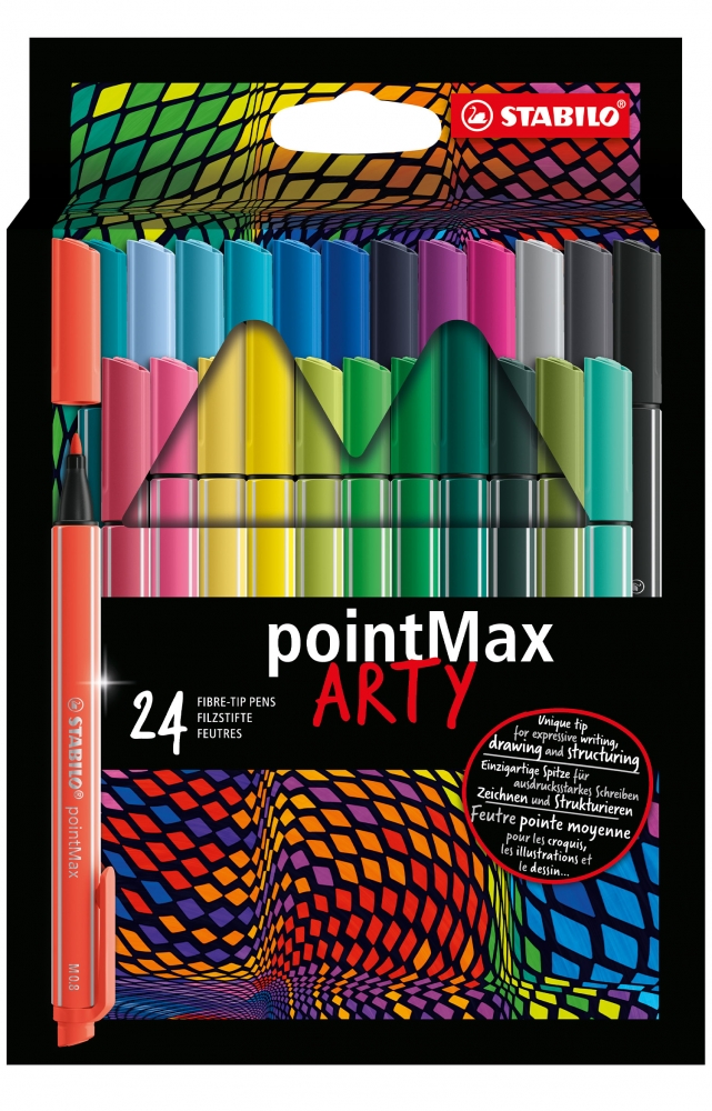 Σετ μαρκαδόρων, Stabilo, pointMax Arty ST488/24-2-20, 24 χρώματα