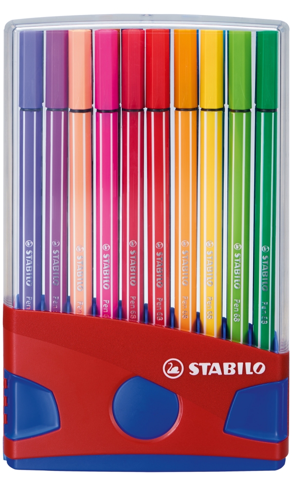 Σετ μαρκαδόρων, Stabilo, Στυλό 68 Color Parade ST6820-04 κουτί σκούρο μπλε, 20 χρώματα