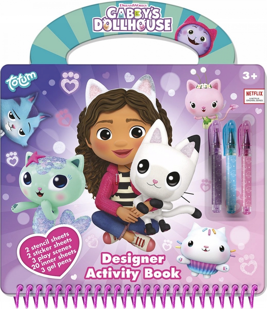 Творчески комплект Gabby′s Dollhouse, Книжка за рисуване