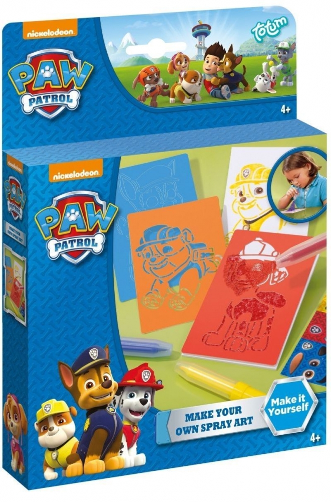 Δημιουργικό σετ Paw Patrol, Χρωματίστε τον εαυτό σας με στυλό ψεκασμού
