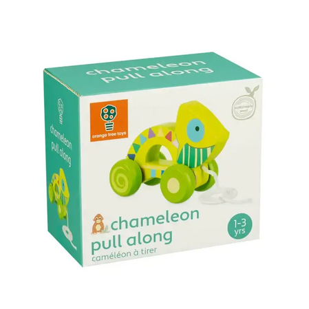 "Chameleon" Pull Toy - Ζώα της Ζούγκλας