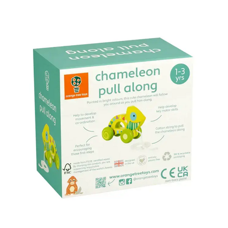 "Chameleon" Pull Toy - Ζώα της Ζούγκλας