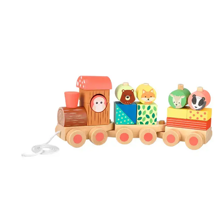 Wooden Pull Train Sorter - Woodland Animals