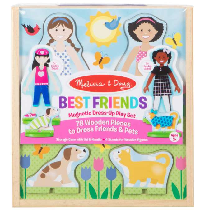 Μαγνητικό κιτ ντυσίματος ξύλινης κούκλας