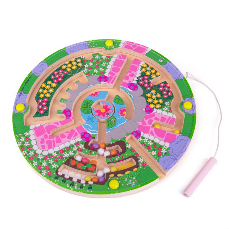 Bigjigs - Magnetic Maze - Flower Garden