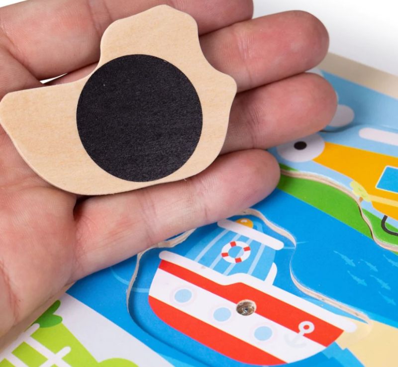 Bigjigs - Ξύλινο παζλ με ήχους - Δεινόσαυρος