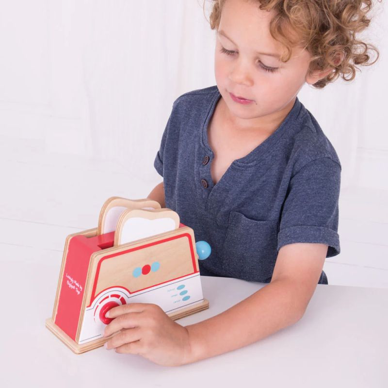 Bigjigs - Παιδική ξύλινη τοστιέρα - αξεσουάρ για την παιδική κουζίνα