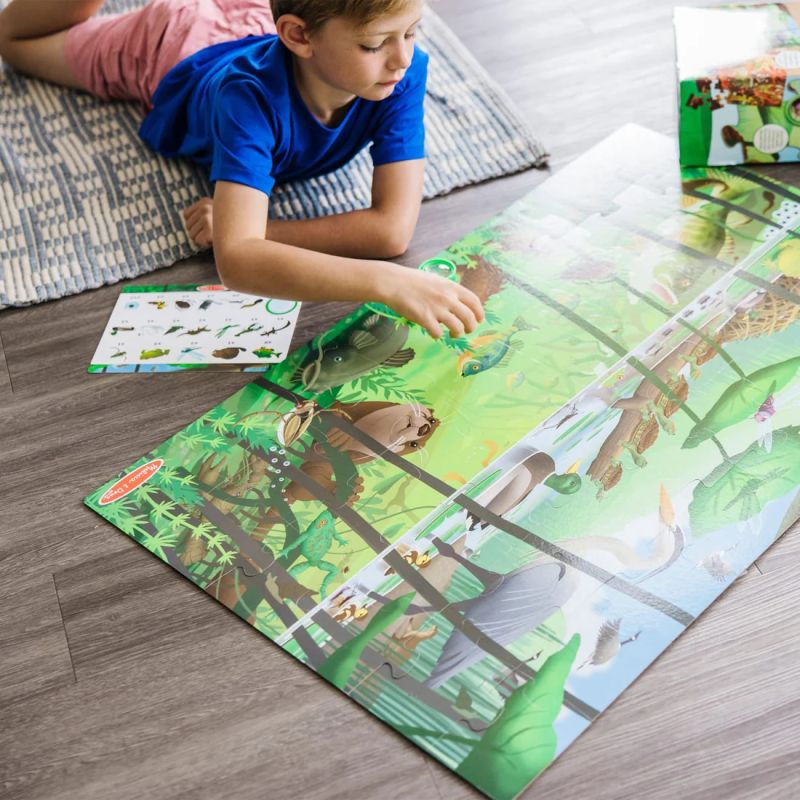 Двустранен пъзел за търсене и намиране - Let's Explore - Melissa & Doug