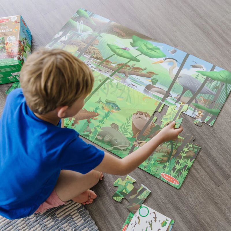 Двустранен пъзел за търсене и намиране - Let's Explore - Melissa & Doug